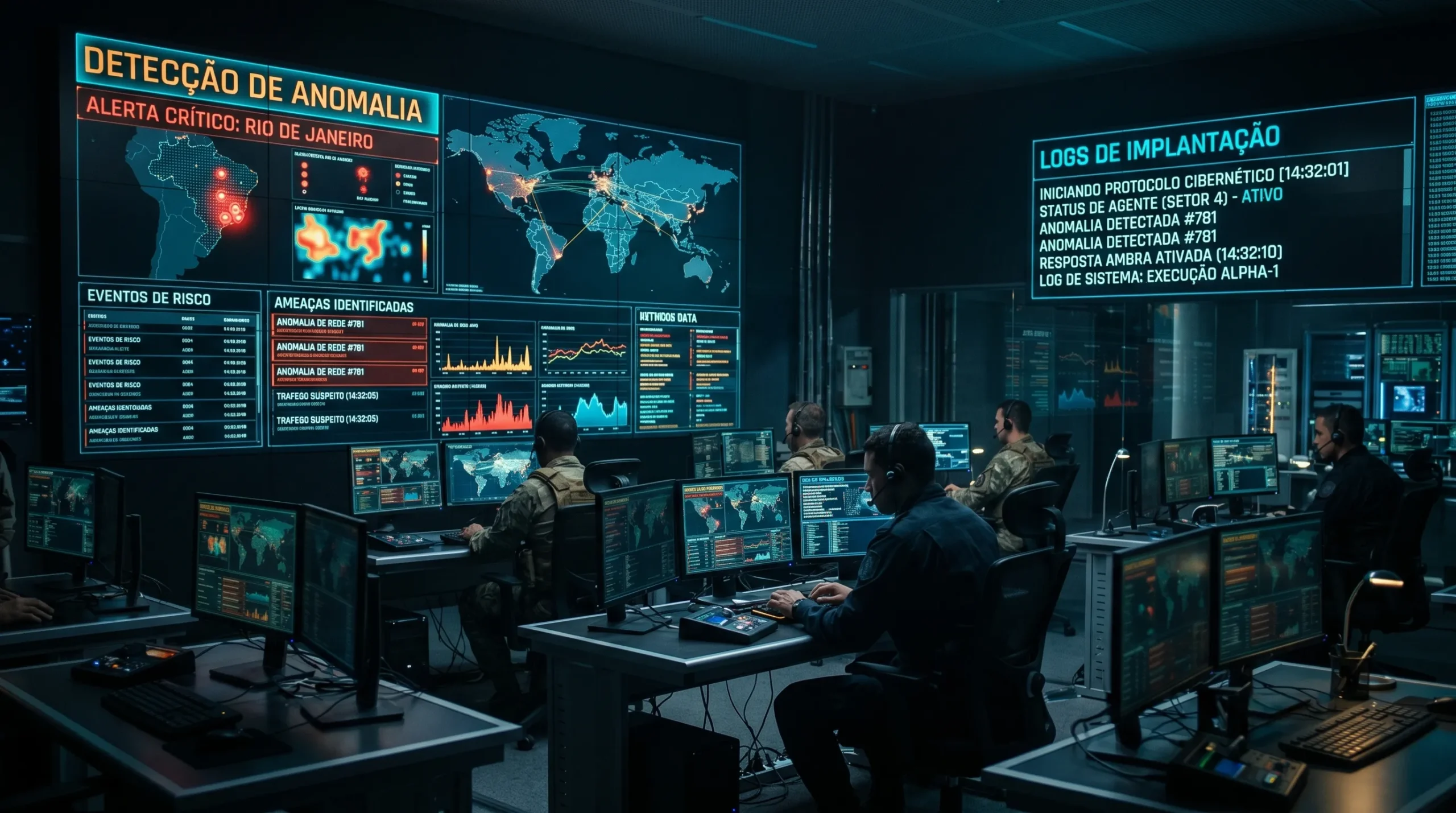 Central de monitoramento automatizado de incidentes e integridade de arquivos de servidores.